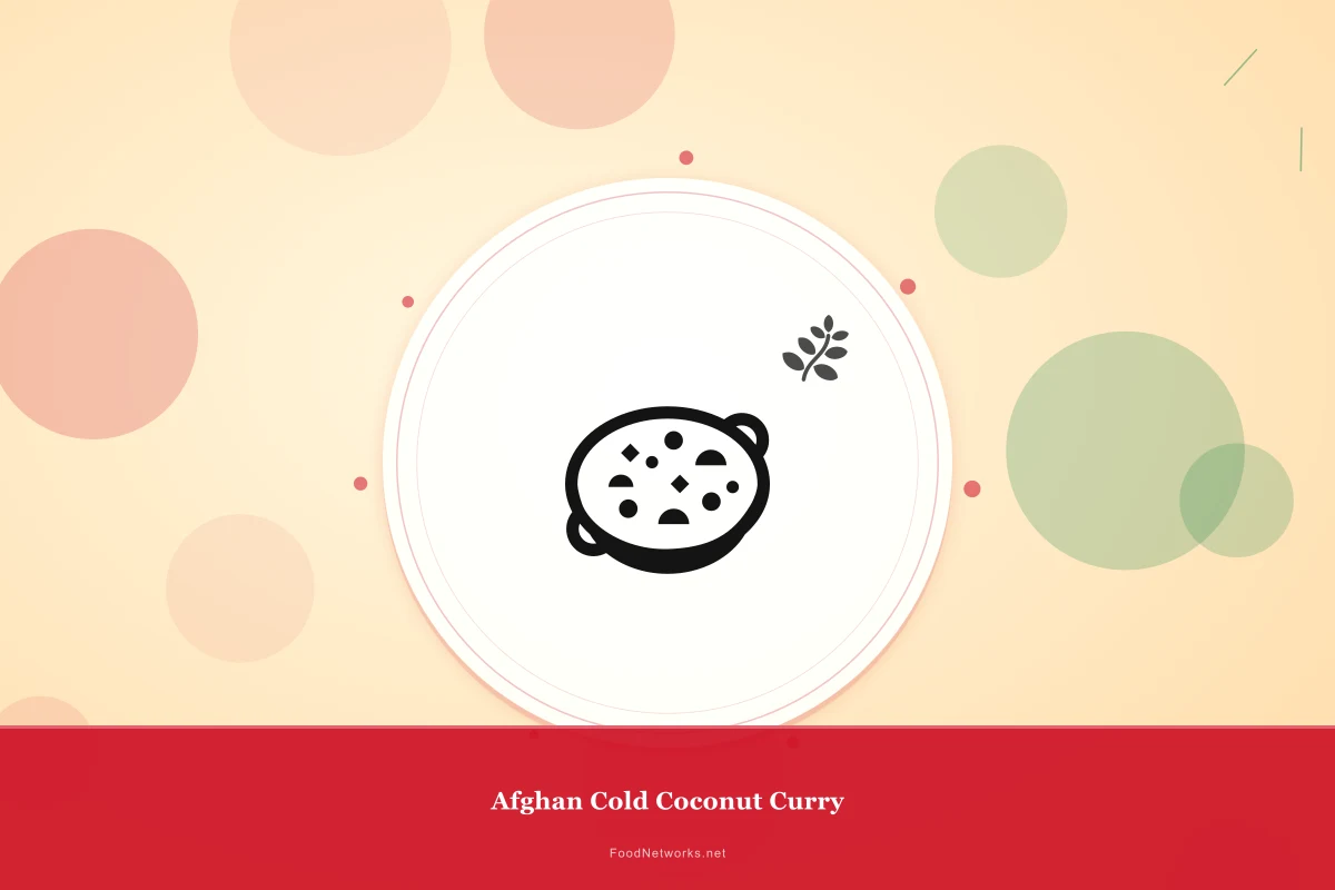 Why This Afghan Cold Coconut Curry Recipe Works
