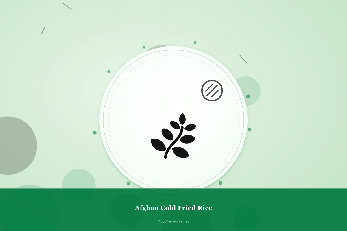 Why This Afghan Cold Fried Rice Recipe Works