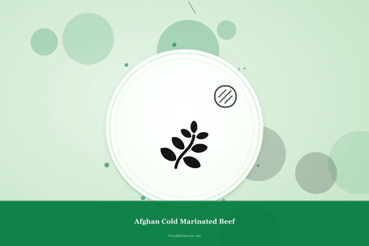 Why This Afghan Cold Marinated Beef Recipe Works