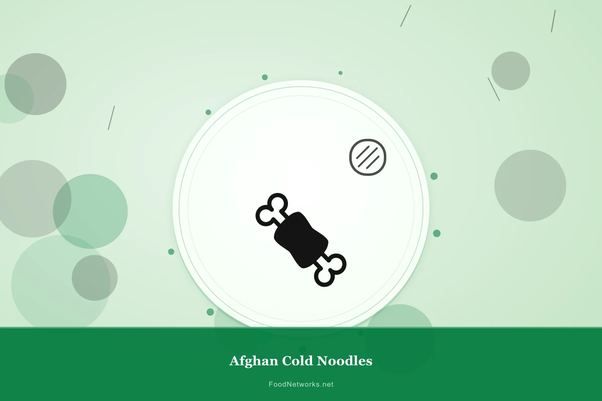 Why This Afghan Cold Noodles Recipe Works