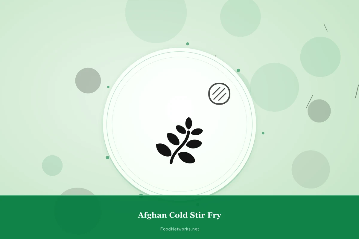 Why This Afghan Cold Stir Fry Recipe Works