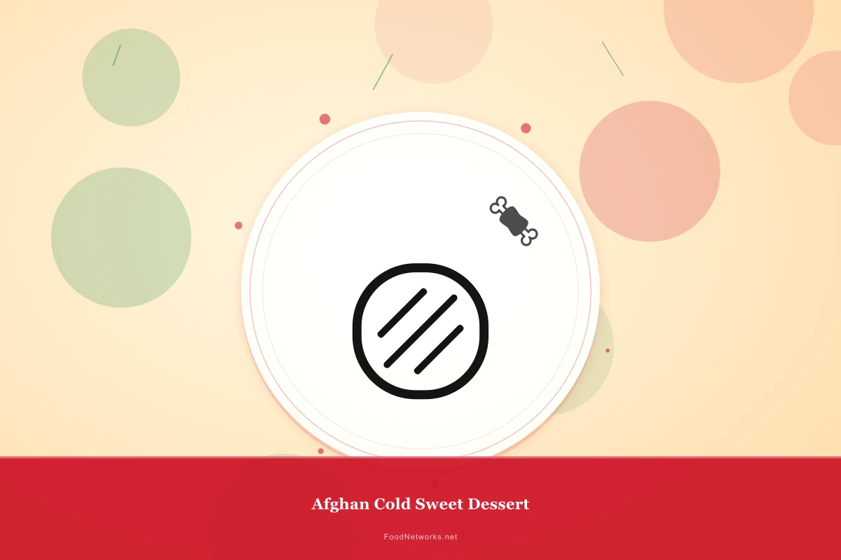 Why This Afghan Cold Sweet Dessert Recipe Works