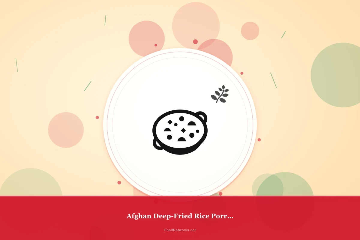 Why This Afghan Deep-Fried Rice Porridge Recipe Works