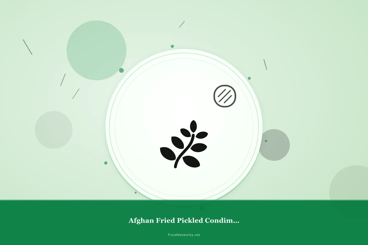 Why This Afghan Fried Pickled Condiment Recipe Works
