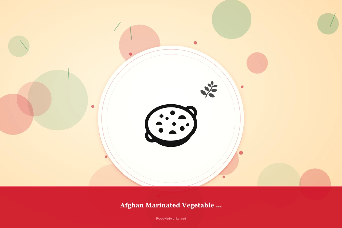 Why This Afghan Marinated Vegetable Dish Recipe Works