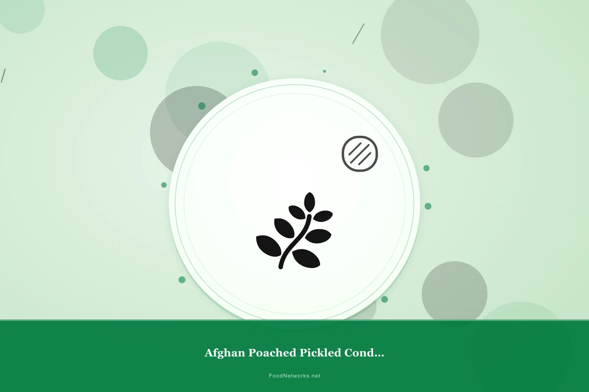 Why This Afghan Poached Pickled Condiment Recipe Works