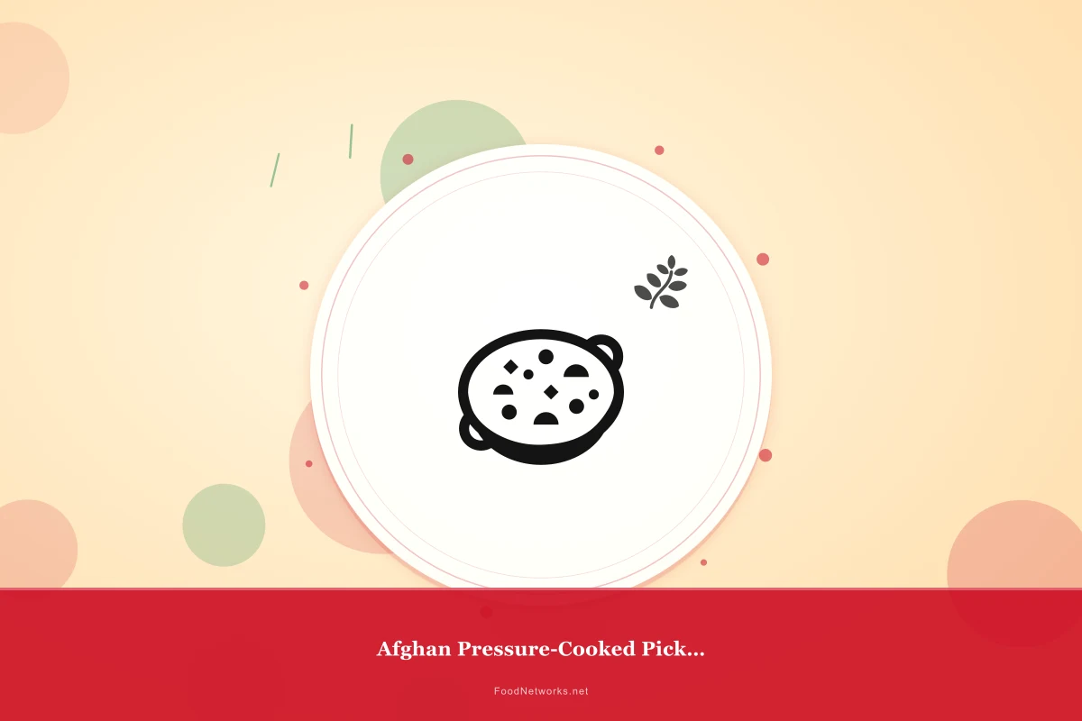 Why This Afghan Pressure-Cooked Pickled Condiment Recipe Works
