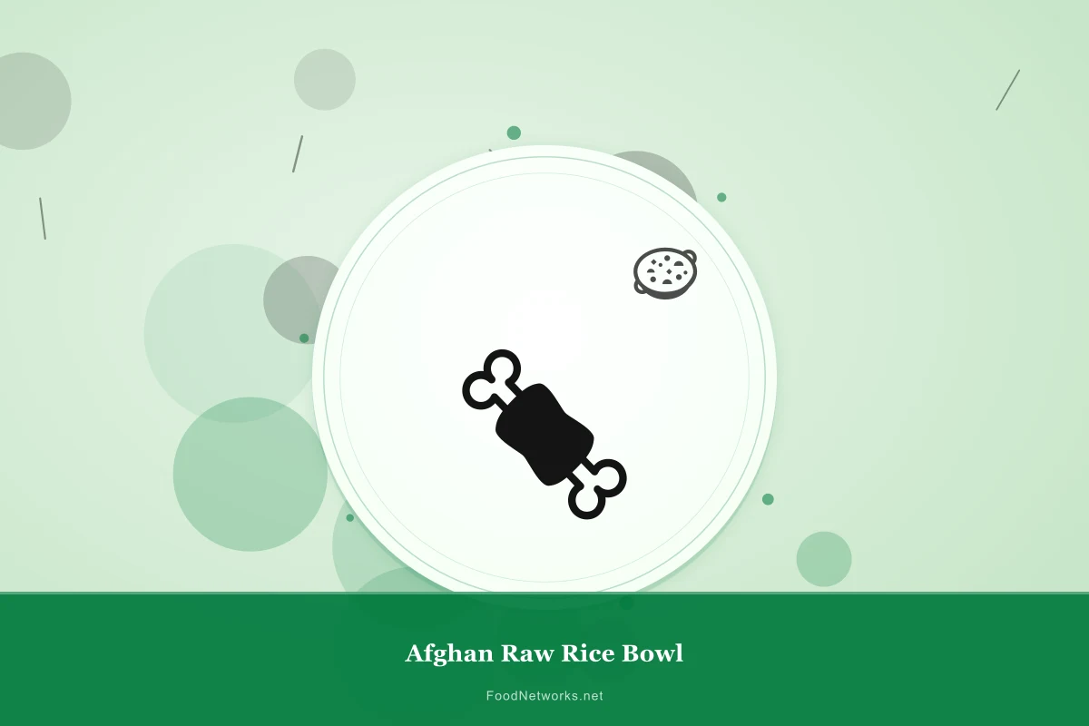 Why This Afghan Raw Rice Bowl Recipe Works