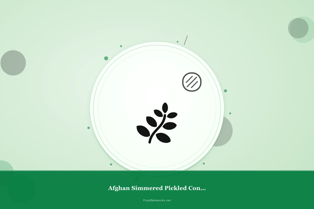 Why This Afghan Simmered Pickled Condiment Recipe Works