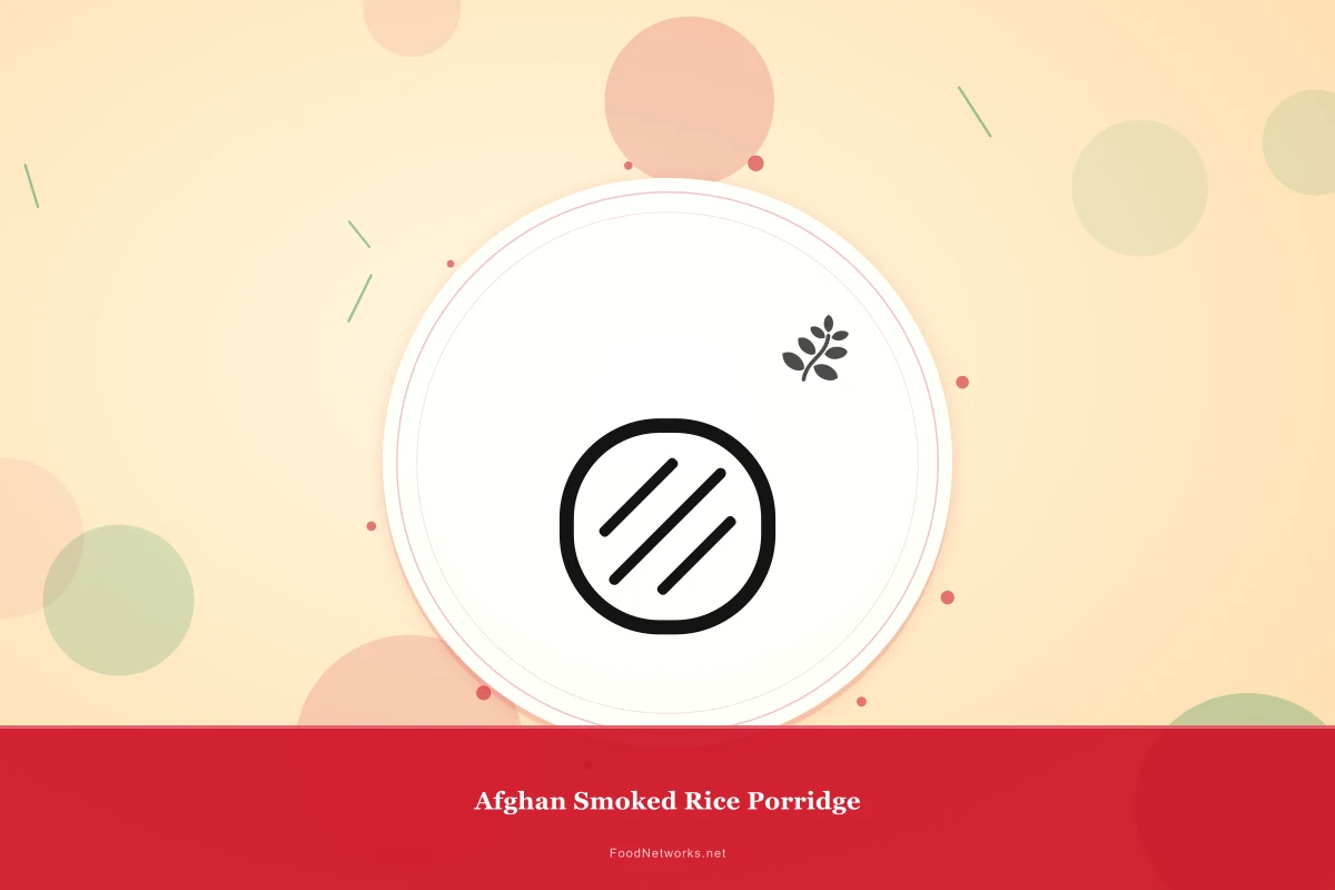 Why This Afghan Smoked Rice Porridge Recipe Works