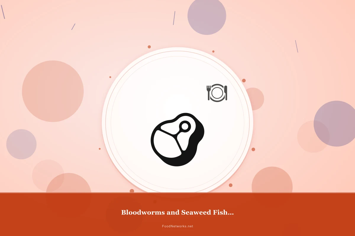 Why This Bloodworms and Seaweed Fish Carnivore mix Recipe Works