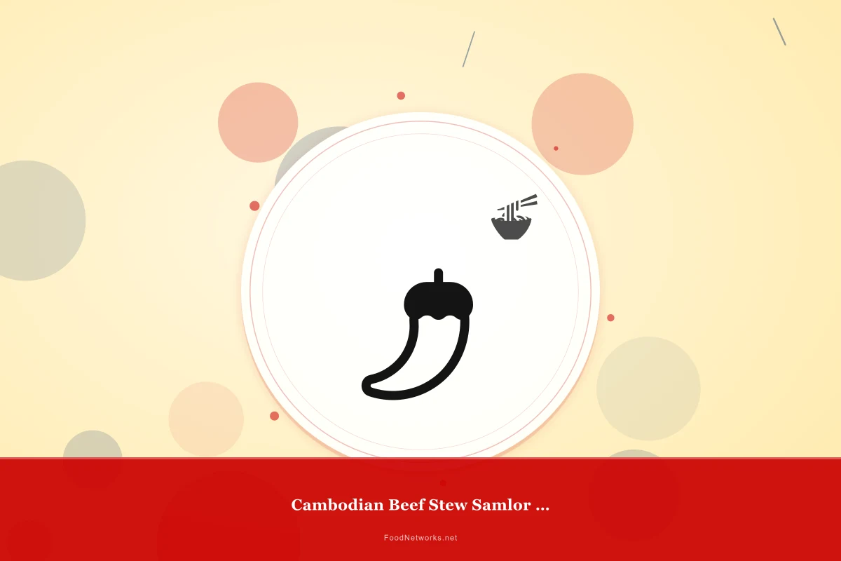 Why This Cambodian Beef Stew Samlor Korko Recipe Works
