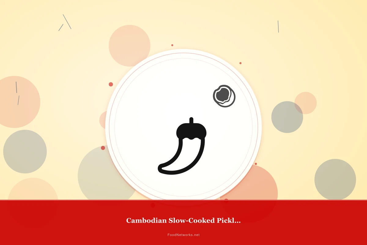 Why This Cambodian Slow-Cooked Pickled Condiment Recipe Works