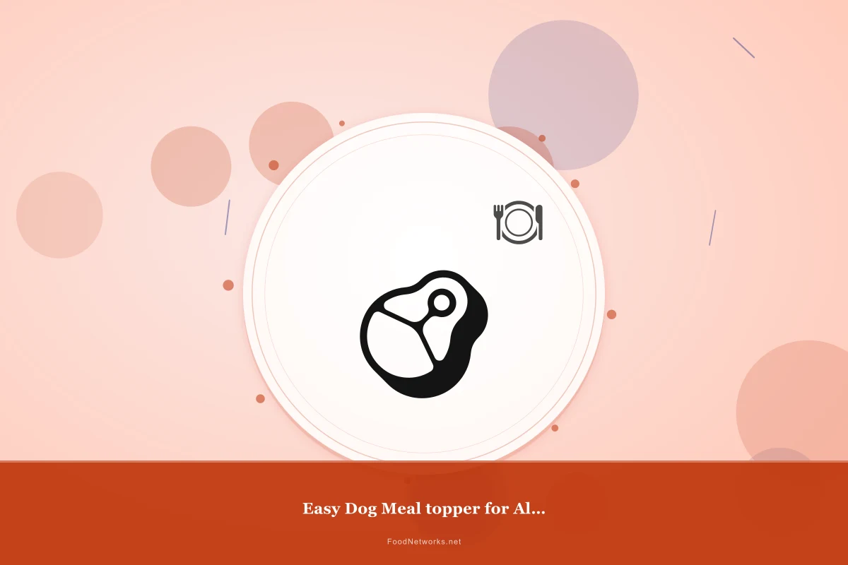 Why This Easy Dog Meal topper for Allergy relief Recipe Works