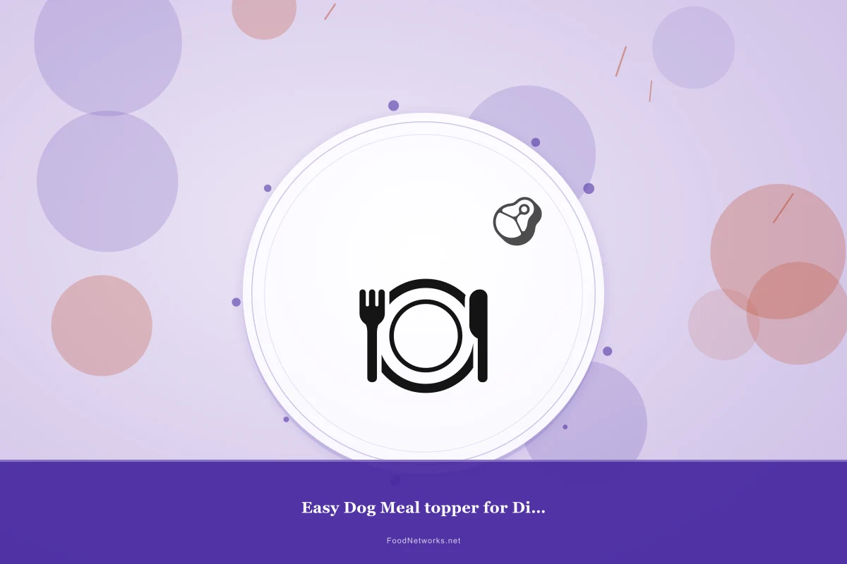 Why This Easy Dog Meal topper for Digestive health Recipe Works