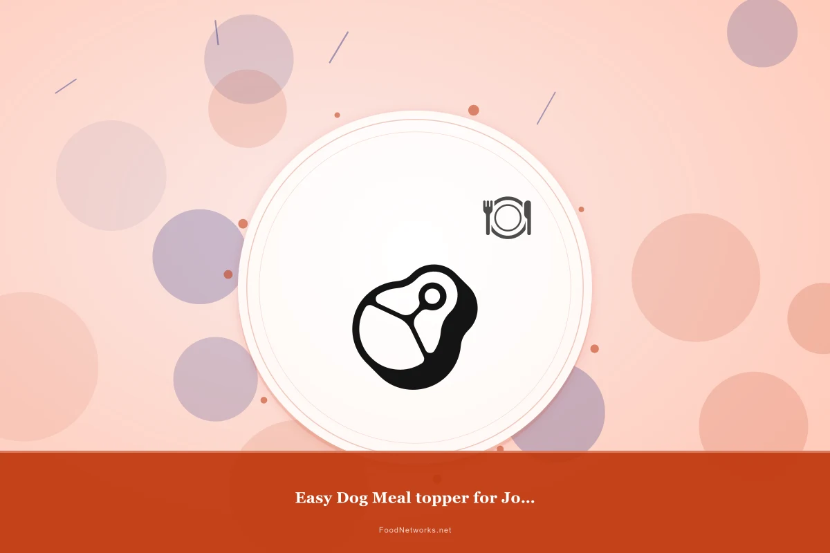 Why This Easy Dog Meal topper for Joint support Recipe Works
