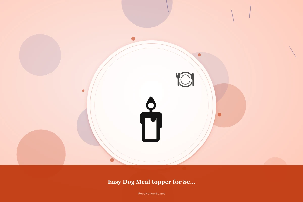 Why This Easy Dog Meal topper for Senior care Recipe Works