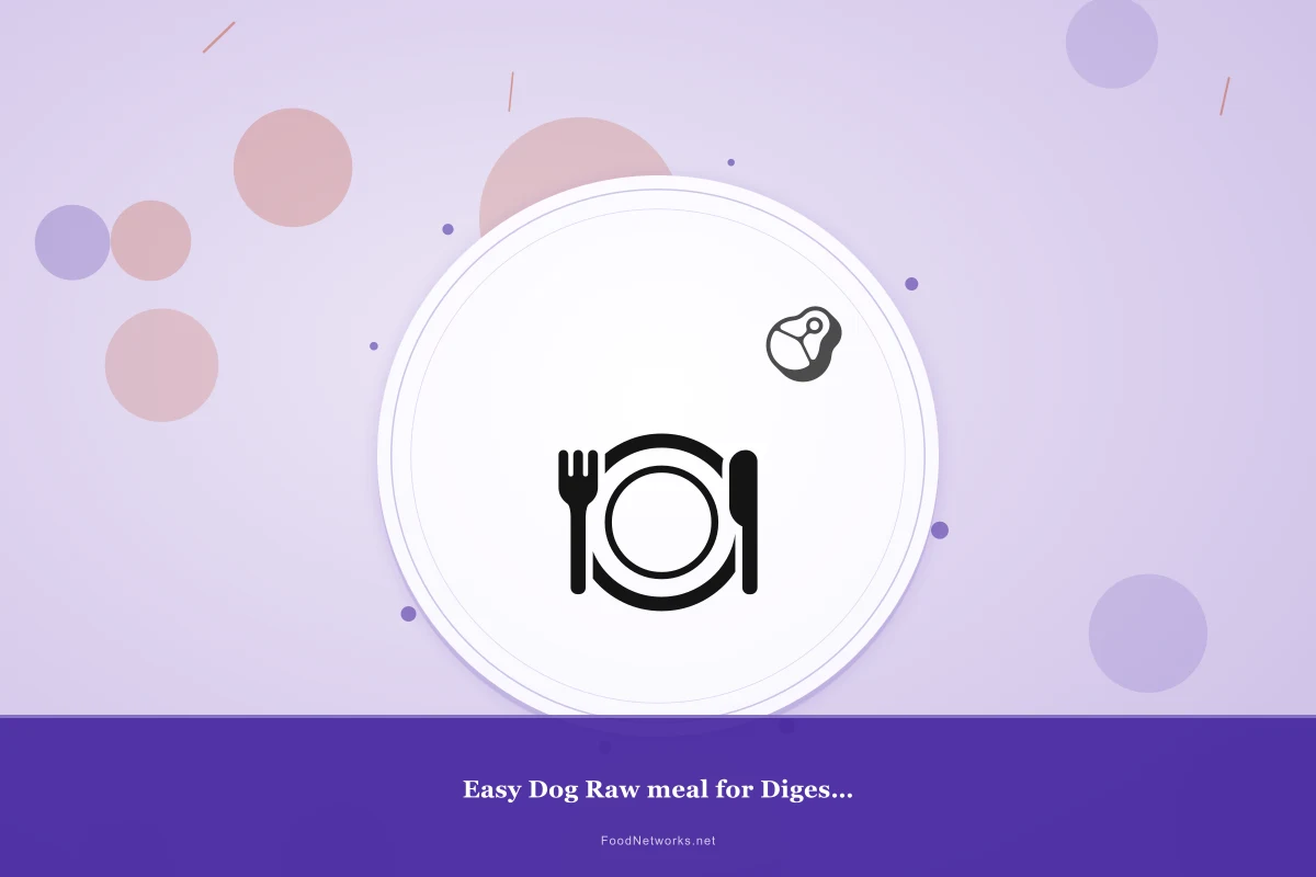 Why This Easy Dog Raw meal for Digestive health Recipe Works
