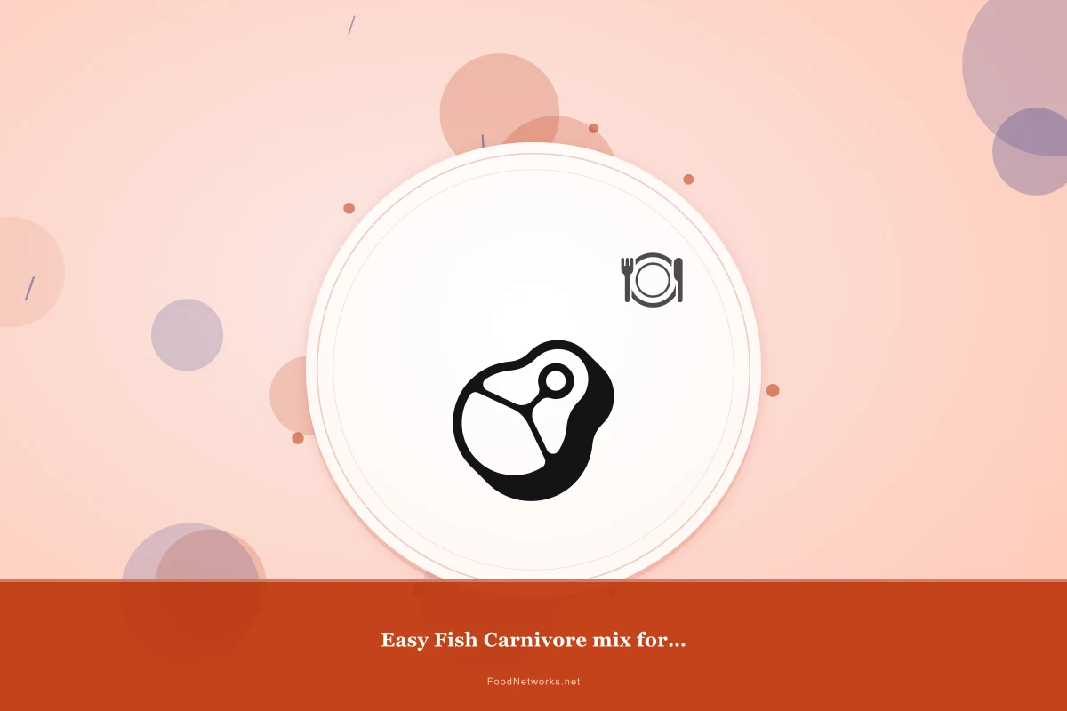Why This Easy Fish Carnivore mix for Natural behavior enrichment Recipe Works