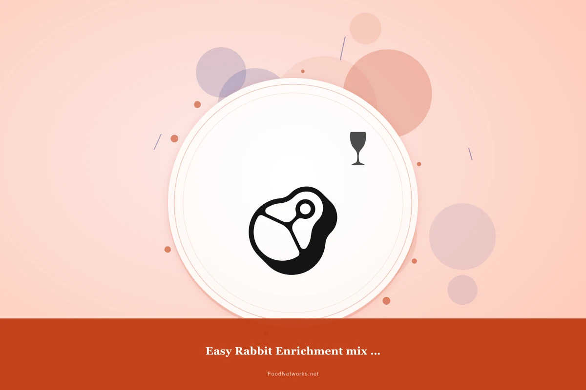 Why This Easy Rabbit Enrichment mix for Bonding treat Recipe Works