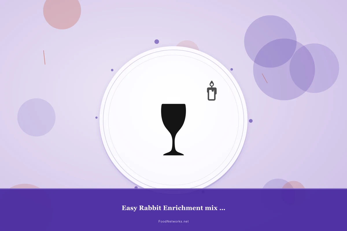 Why This Easy Rabbit Enrichment mix for Immune boost Recipe Works