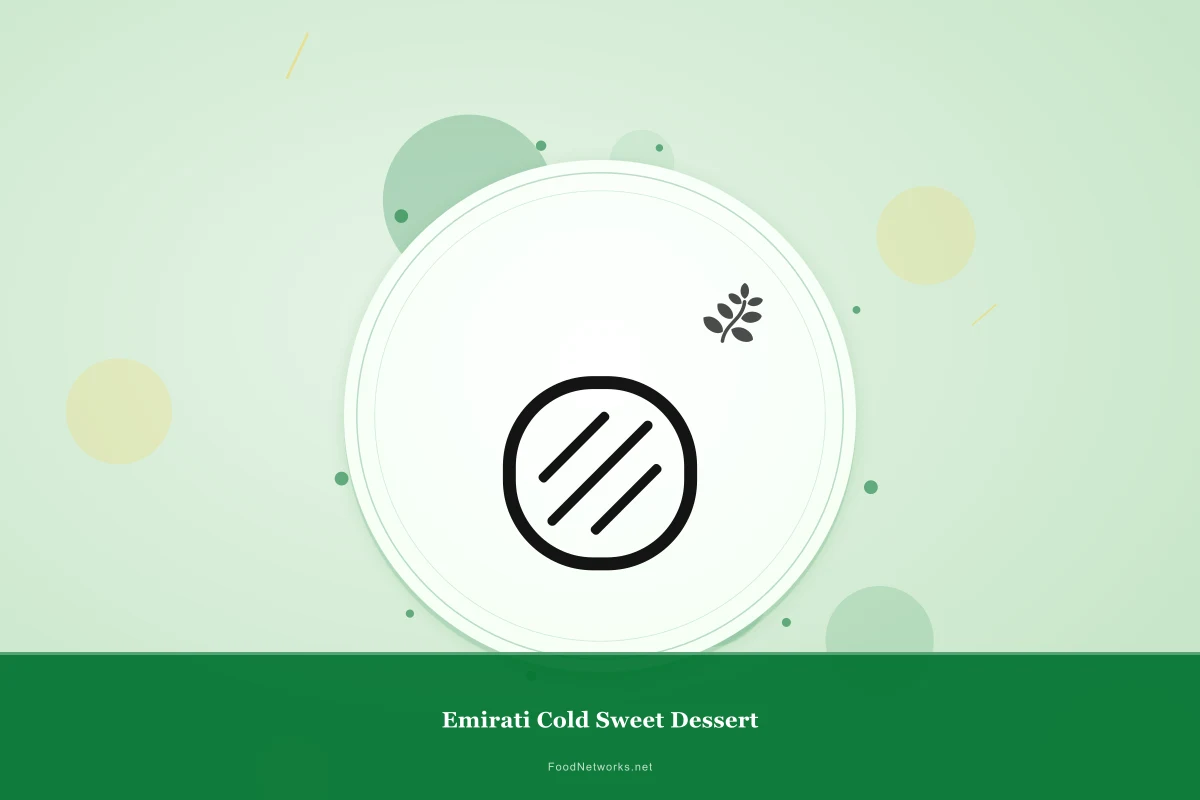 Why This Emirati Cold Sweet Dessert Recipe Works