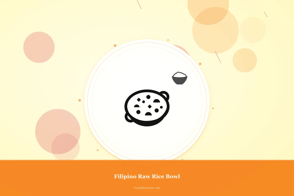 Why This Filipino Raw Rice Bowl Recipe Works