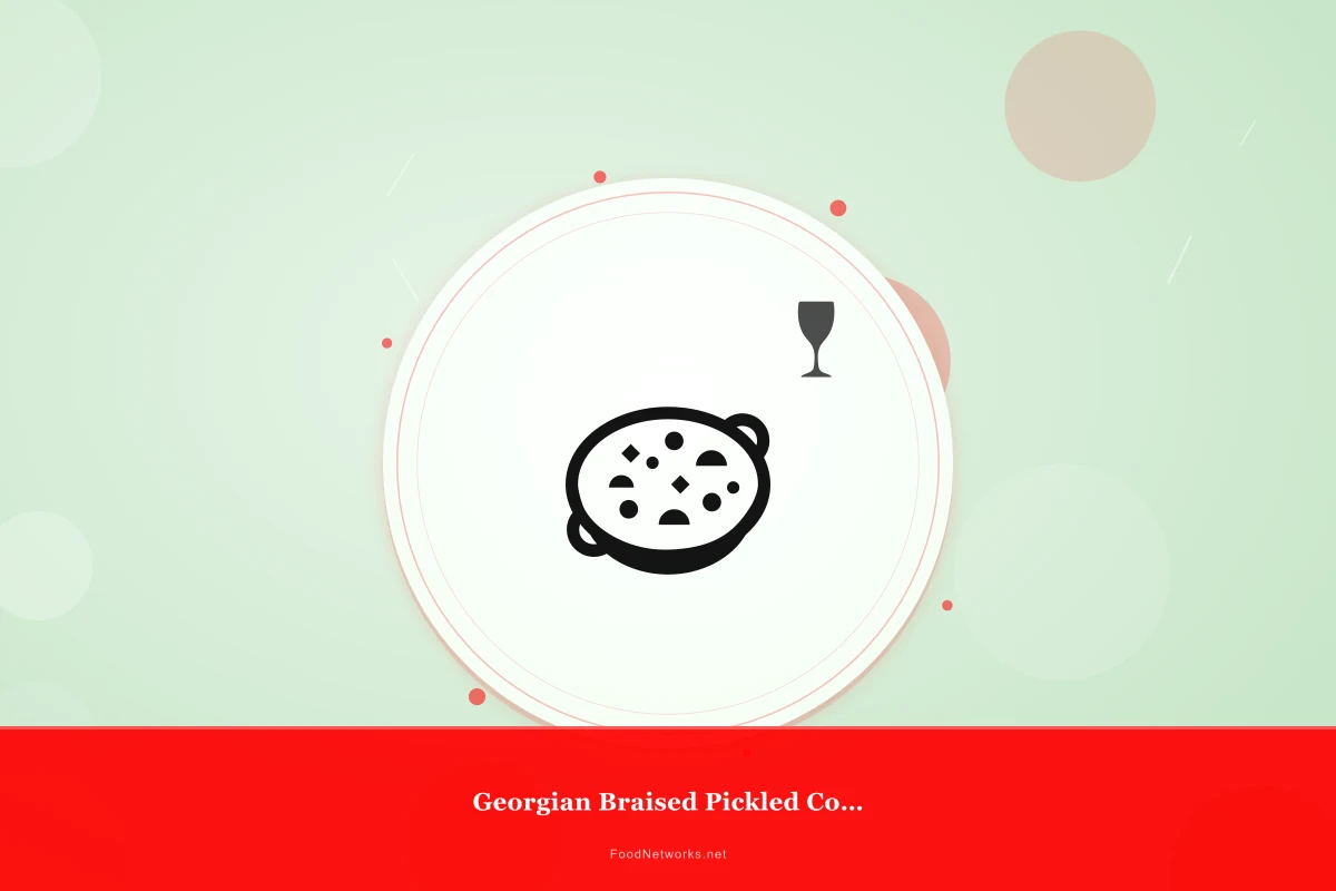 Why This Georgian Braised Pickled Condiment Recipe Works