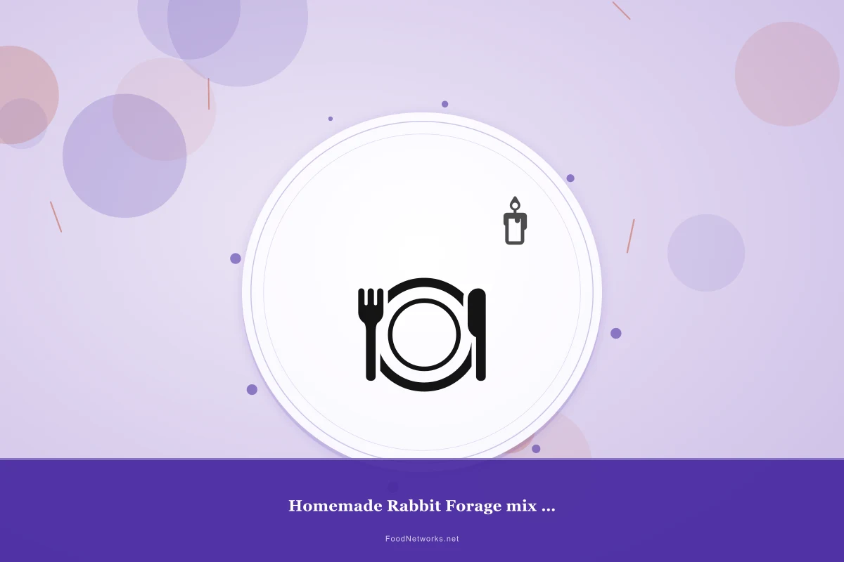 Why This Homemade Rabbit Forage mix with Occasional egg (rare) Recipe Works