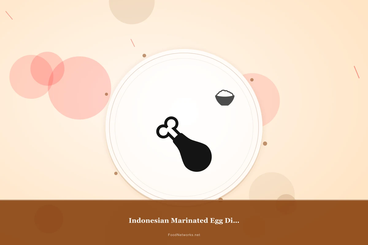 Why This Indonesian Marinated Egg Dish Recipe Works