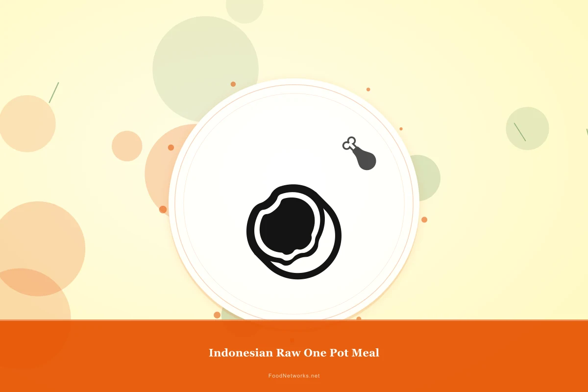 Why This Indonesian Raw One Pot Meal Recipe Works
