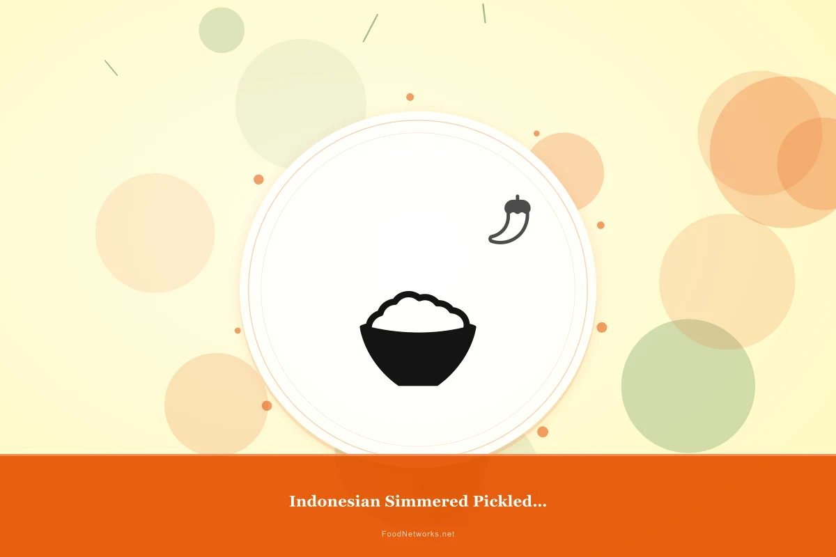 Why This Indonesian Simmered Pickled Condiment Recipe Works