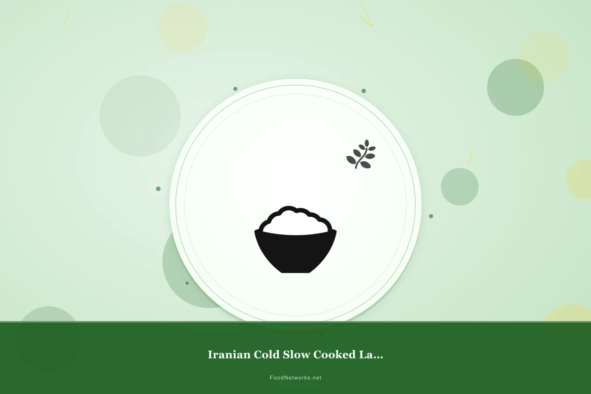 Why This Iranian Cold Slow Cooked Lamb Recipe Works