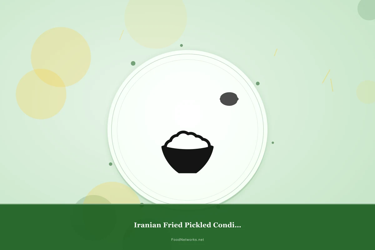 Why This Iranian Fried Pickled Condiment Recipe Works