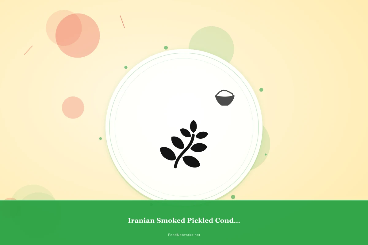Why This Iranian Smoked Pickled Condiment Recipe Works