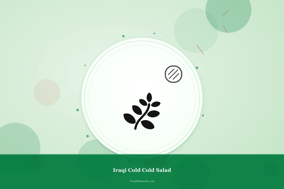 Why This Iraqi Cold Cold Salad Recipe Works