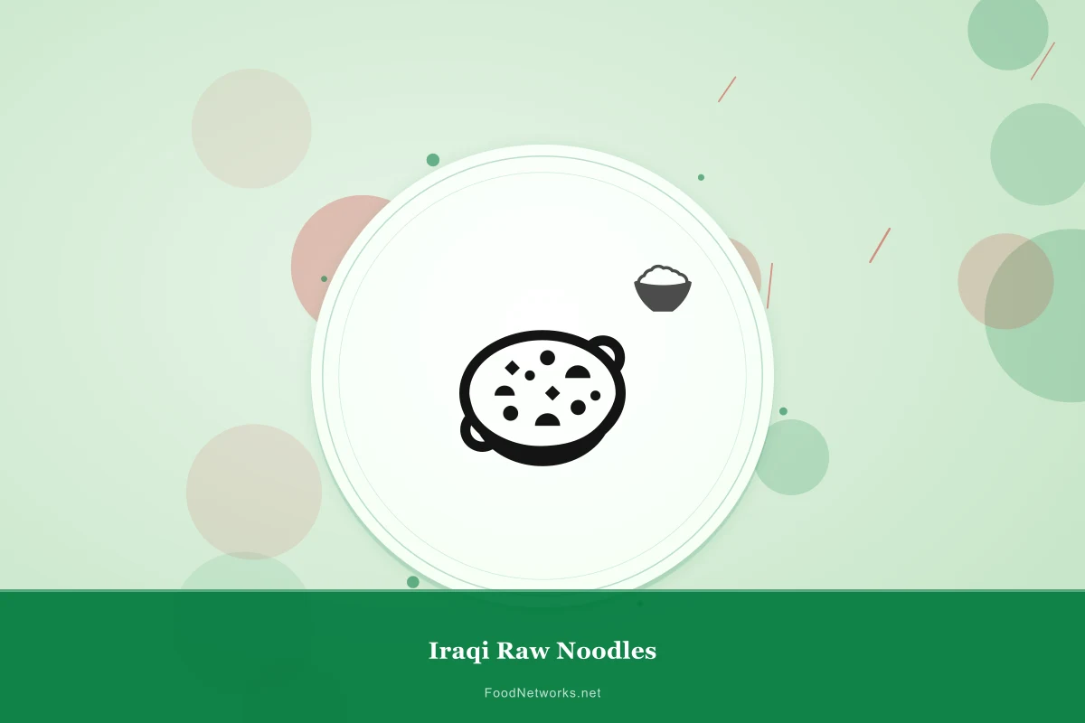 Why This Iraqi Raw Noodles Recipe Works