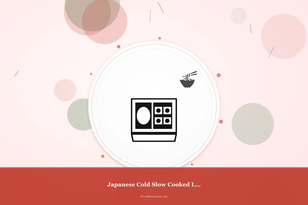 Why This Japanese Cold Slow Cooked Lamb Recipe Works