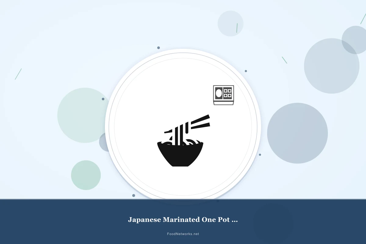 Why This Japanese Marinated One Pot Meal Recipe Works