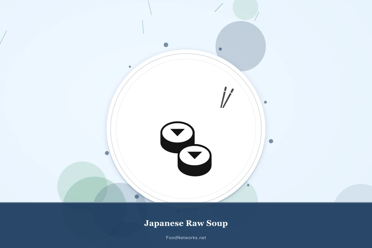 Why This Japanese Raw Soup Recipe Works