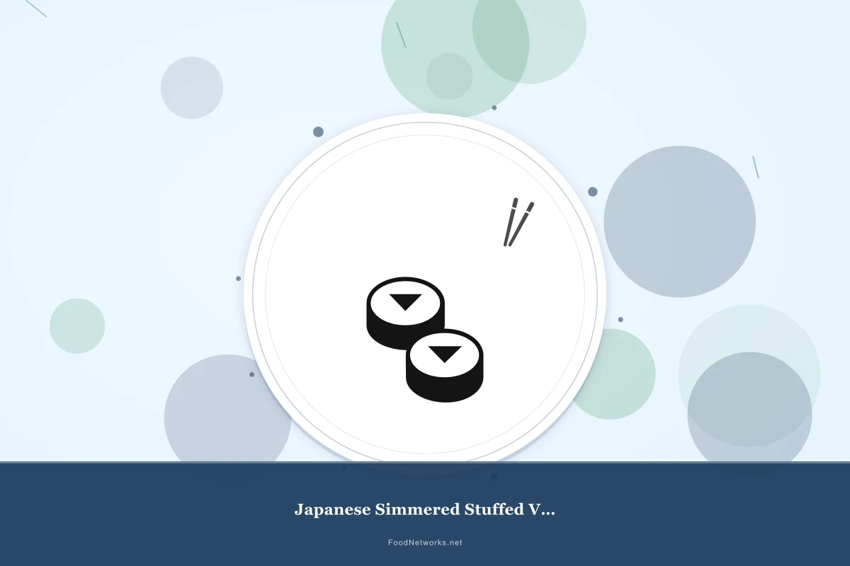 Why This Japanese Simmered Stuffed Vegetable Recipe Works