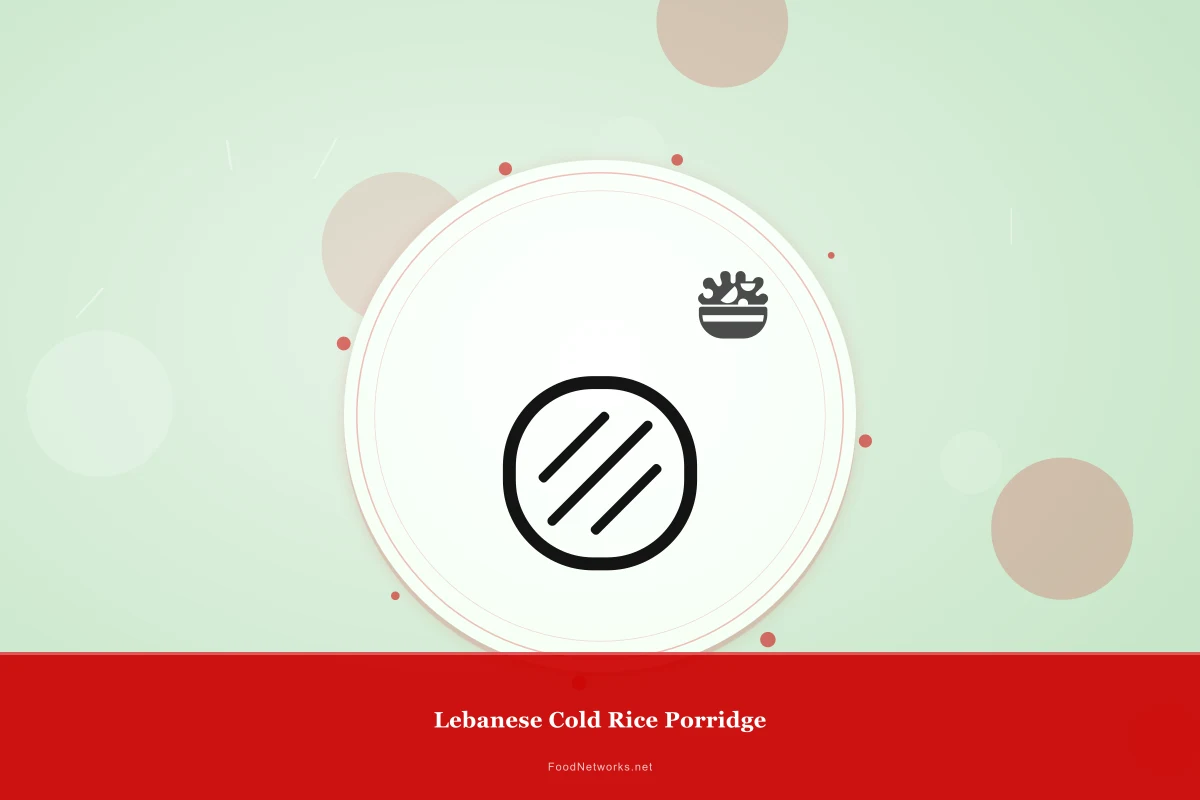Why This Lebanese Cold Rice Porridge Recipe Works