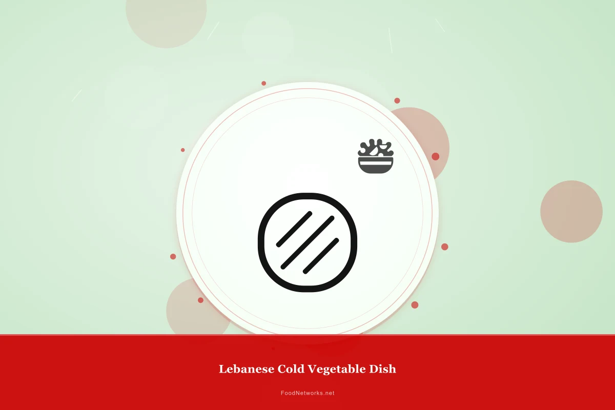Why This Lebanese Cold Vegetable Dish Recipe Works