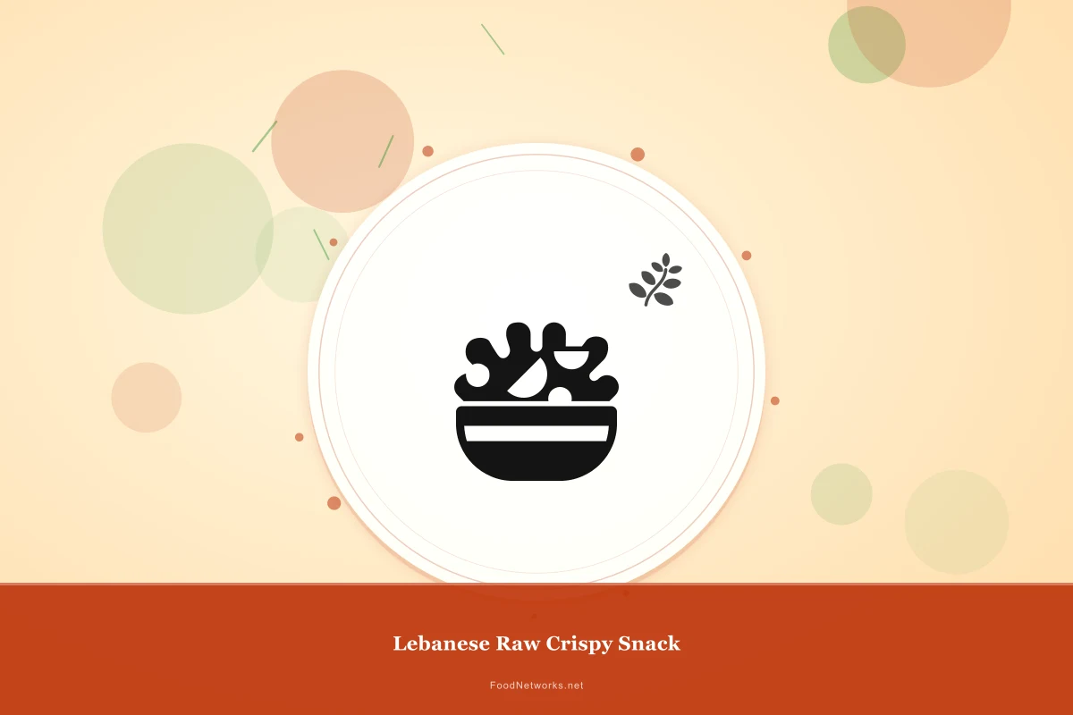 Why This Lebanese Raw Crispy Snack Recipe Works