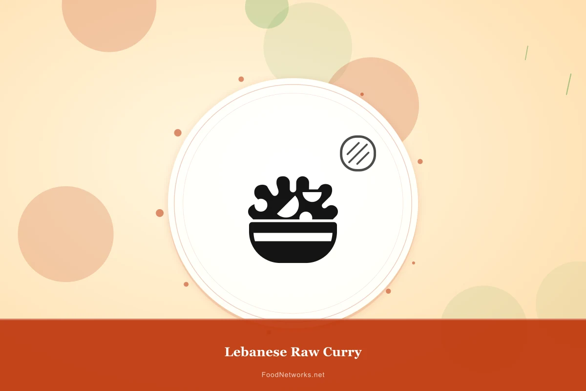 Why This Lebanese Raw Curry Recipe Works