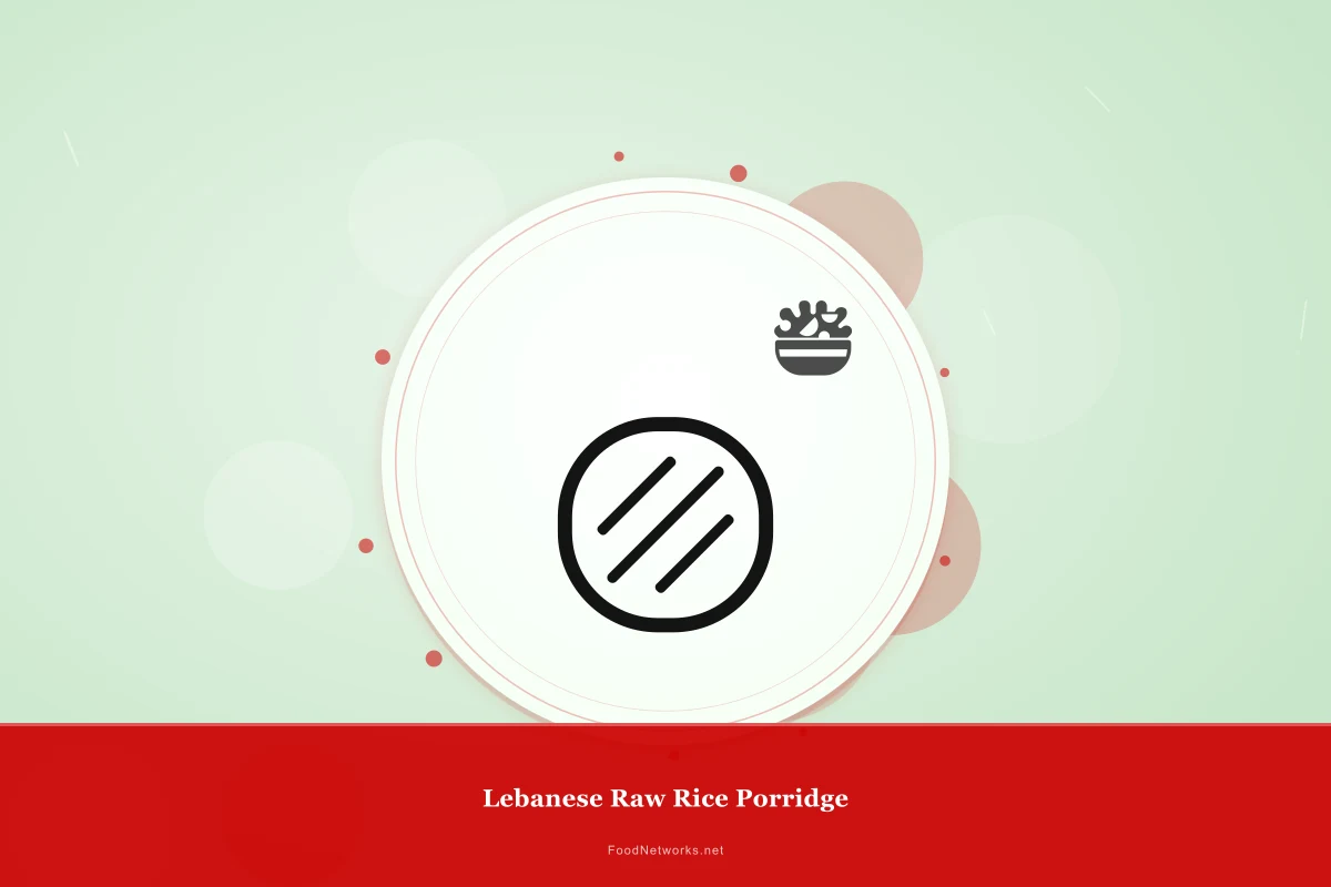 Why This Lebanese Raw Rice Porridge Recipe Works