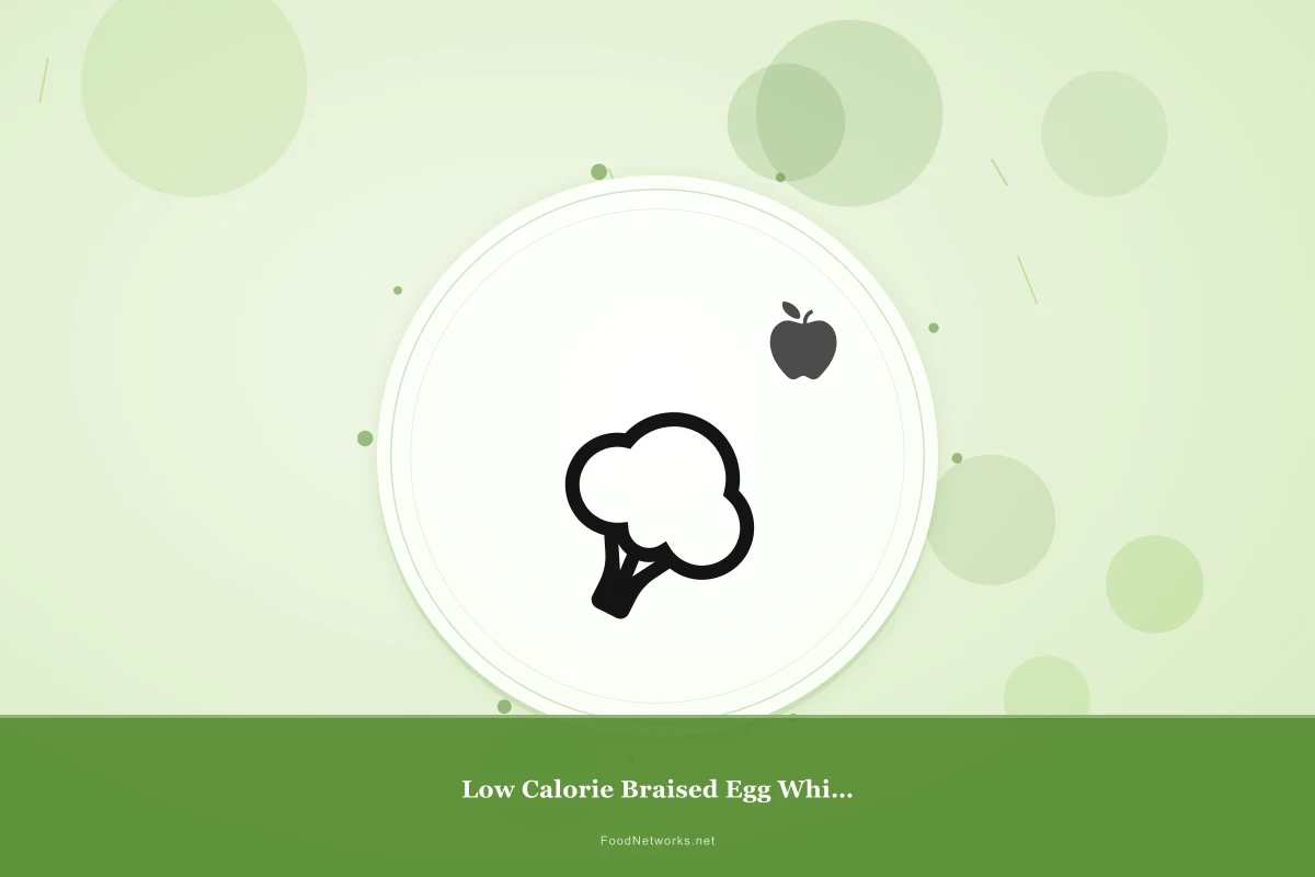 Why This Low Calorie Braised Egg Whites Recipe Works
