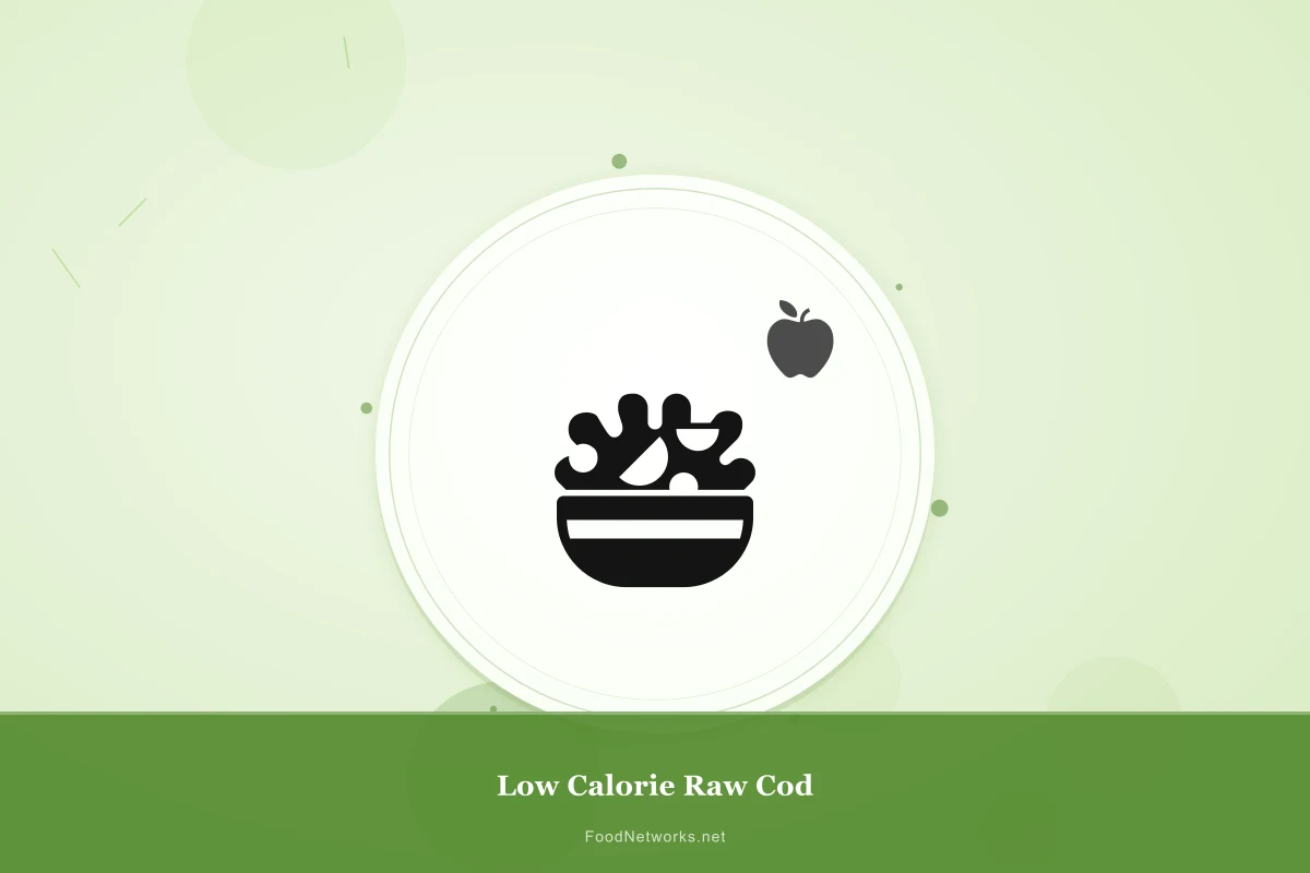 Why This Low Calorie Raw Cod Recipe Works