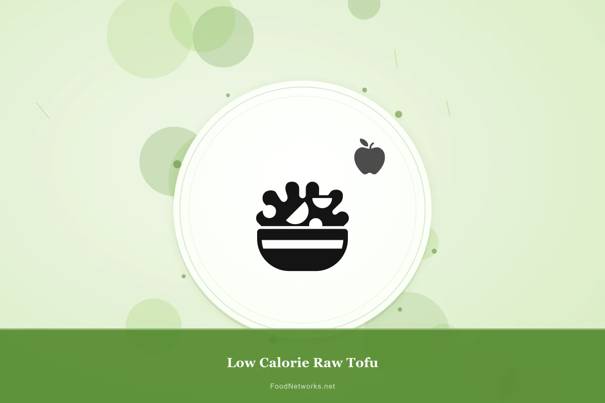 Why This Low Calorie Raw Tofu Recipe Works