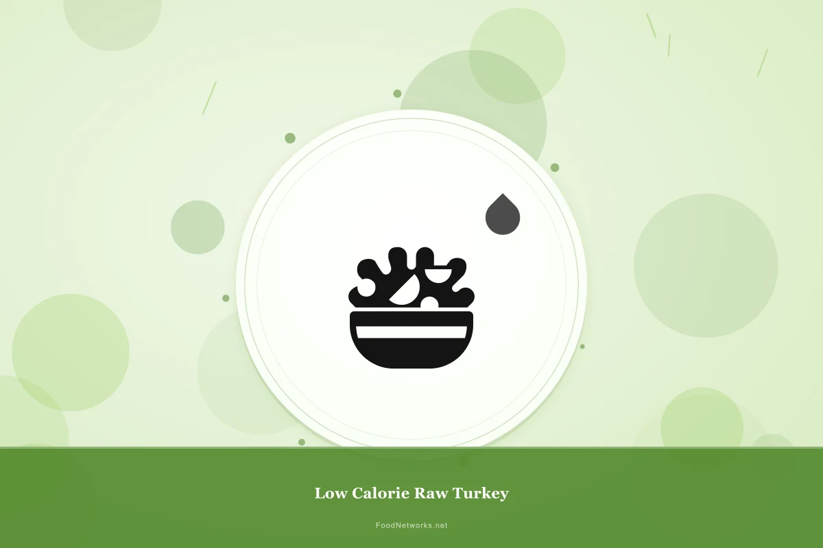 Why This Low Calorie Raw Turkey Recipe Works